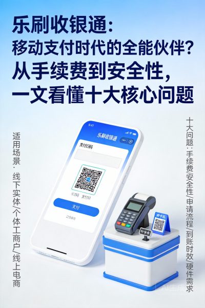 乐刷收银通：移动支付时代的全能伙伴？从手续费到安全性，一文看懂十大核心问题